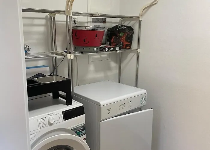 Apartmán Ruhig Gelegene Eg-neubauwohnung & Garten, Ueberdachte Terrasse, Insektenschutz, Fussbodenheizung, Ebk Fuer Max 7 Personen Südlohn